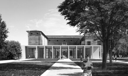 Vista dal giardino retrostante