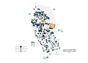 Condizioni del centro storico di Abwein nel 2011