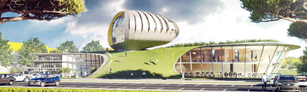 Marco Peroni, progetto di concorso nuova sede Orogel a Cesena