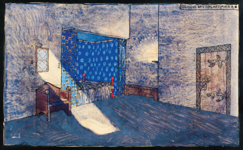 Scenografia per Genoveva di Friedrich Hebbel (non realizzata), ca. 1907 (Theatermuseum © KHM-Museumsverband)