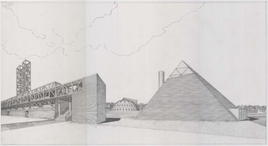 Costantino Dardi e Gruppo VR2, progetto per plesso scolastico polifunzionale a Parma (1985-90)