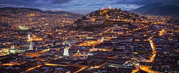 Quito, vista notturna