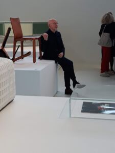 Mario Bellini all'inaugurazione (foto di Alessandro Colombo)