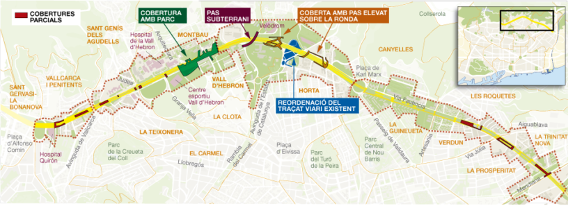 Progetto di rimodellazione della Ronda di Dalt