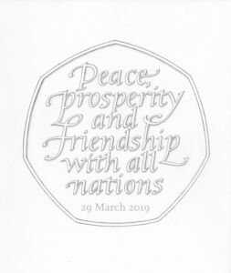 Moneta celebrativa della Brexit ideata dalla Royal Mint