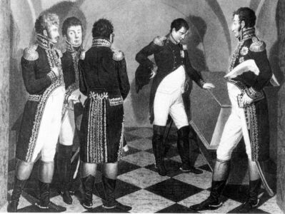 Napoleone Bonaparte alla tomba di Federico II, Garnisonkirche (1806)