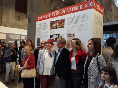I curatori all'inaugurazione della mostra