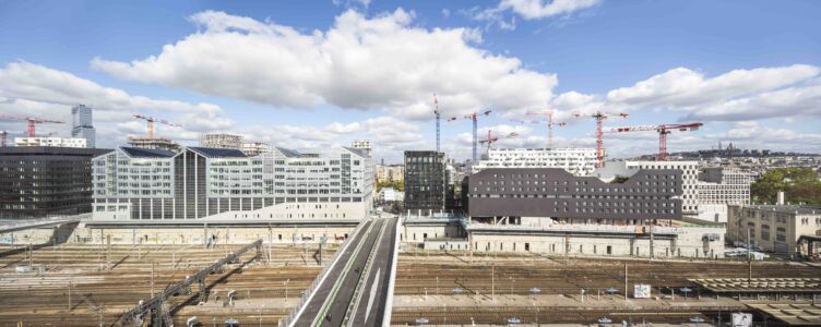 gli edifici per uffici del settore ovest in cantiere (© Sergio Grazia)