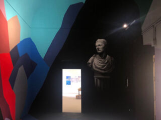 Il murale di Salto Ligama a Palazzo Cafisi (©Lucia Pierro e Marco Scarpinato)