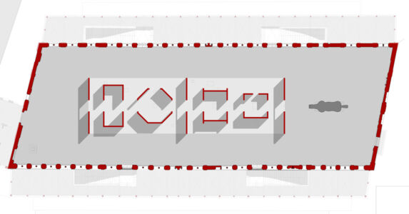 Planimetria dell'allestimento