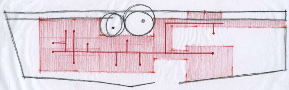 Centro Diurno per Alzheimer a Castelfranco Veneto (Tv): schema distributivo