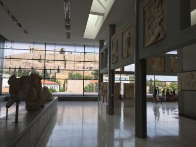 La sala del Partenone, con i fregi collocati in una composizione analoga per dimensioni a quella originale (foto Michele Roda)