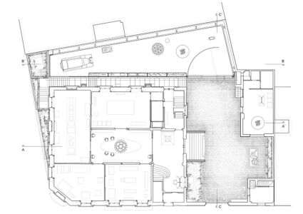 Planimetria generale (courtesy Norman Foster Foundation)