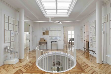 Atrio primo piano (courtesy Norman Foster Foundation)