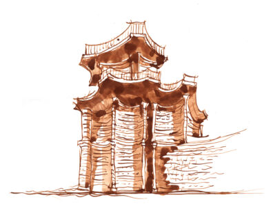 Schizzo di Paolo Portoghesi