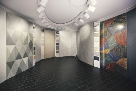 Gli allestimenti del Creative Centre Casalgrande Padana