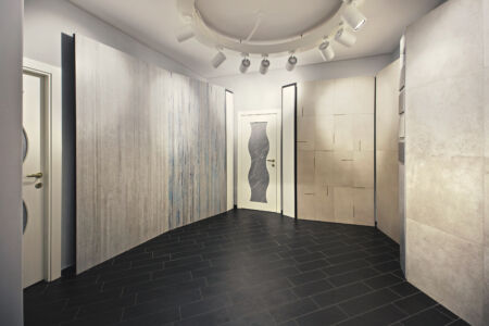 Gli allestimenti del Creative Centre Casalgrande Padana