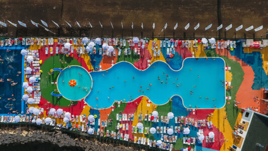 Public Spaces Development Programme in Tatarstan: piscina sulla spiaggia a Almetyevsk (Russia - foto Ivan Petrov)