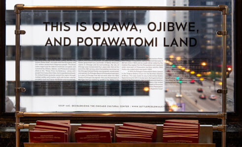 Settler Colonial City Project & American Indian
Center
Decolonizing the Chicago Cultural Center, 2019
Courtesy of Chicago Architecture Biennial / Cory
Dewald , 2019
46. Settler Colonial City