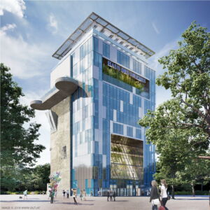 Rendering Haus des Meeres lato est AnsichtOst