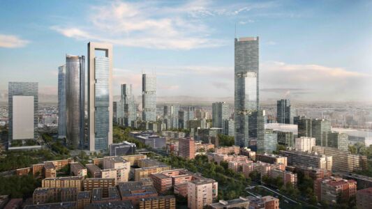 Rogers Stirk Harbour + Partners, masterplan "Madrid nuevo Norte" (© Distrito Castellana Norte, S.A. - DCN)