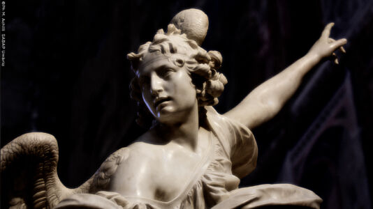 Francesco Mochi, particolare dell’Angelo annunziante (1603-1605; foto M. Achilli, Soprintendenza ABAP dell’Umbria)