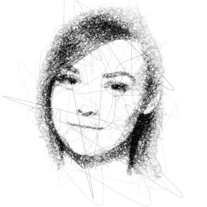 Ritratto a mano libera realizzato dall'intelligenza artificiale