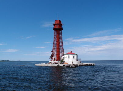 Vladimir Shukhov, faro Adzhigolsky presso Kherson (foto attuale - Shukhov Tower Foundation)