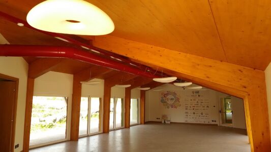 Il grande salone-mensa