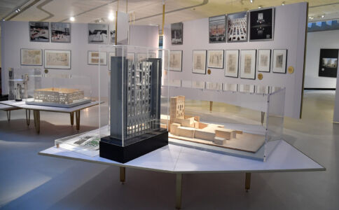 Mostra ''Gio Ponti. Amare l'architettura'' al Maxxi di Roma (foto di Ettore Ferrari - Courtesy ANSA)