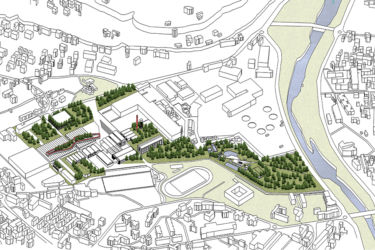 Secondo classificato: «Lung hub. An ecosystem for the urban regeneration of Verbania» (Grazia Carioscia con Alice Barreca, Sarah Damiana Russo, Ambra Seghesio e Guido Pavia)