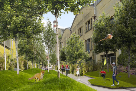 Secondo classificato: «Lung hub. An ecosystem for the urban regeneration of Verbania» (Grazia Carioscia con Alice Barreca, Sarah Damiana Russo, Ambra Seghesio e Guido Pavia)