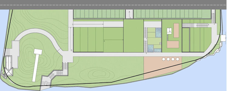 Planimetria del progetto del museo di Qingdeng (©Daniel Saracino)