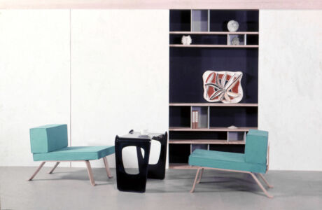 Charlotte Perriand, arredo per una reception, 1955 (© Adagp - Parigi 2019)