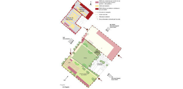 "Ravenna rigenera": schema di progetto per la riqualificazione dell'ex Caserma Dante (© Comune di Ravenna)