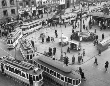 Nørreport Station, Copenaghen, 1950