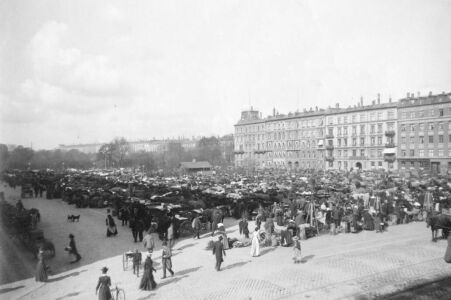 Israels Plads, Copenaghen, Piazza del mercato 1889–1954