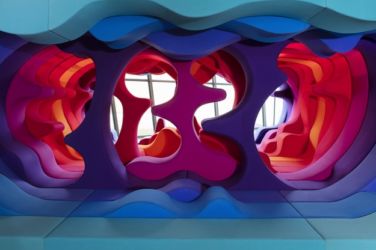 La parziale ricostruzione del "Fantasy Landscape" di Verner Panton al Vitra Design Museum (© Verner Panton Design AG, Basel
© Vitra Design Museum, foto: Ludger Paffrath)