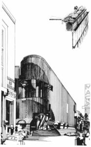 1969. Sede magazzini “La Rinascente”, Palermo- vista da via Ruggero Settimo