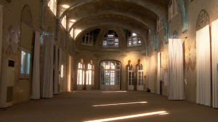 Lluís Domènech i Montaner, Ospedale de la Santa Creu i Sant Pau a Barcellona, 1902-1930, in funzione fino al 2009 e poi sito Patrimonio Unesco (foto Gilberto Richiero)