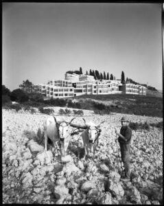 Collegio universitario del colle a Urbino, 1962-65 (foto di Cesare Colombo - Università Iuav di Venezia, Archivio Progetti, fondo Giancarlo De Carlo)