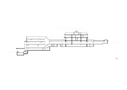 Sezione del Sanatorium Dr. Barner progettato da Albin Müller e restaurato da David Chipperfield, Braunlage/Harz, Germania, 2007–2017, (©David Chipperfield Architects Ltd)