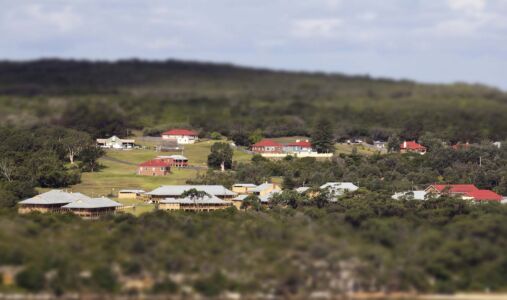La zona degli alloggi e dei cottage della Q station