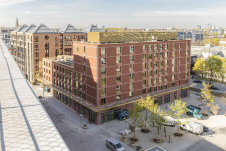 Il nuovo hotel Gambino nel Werk 17, progettato dallo studio Hild & K (© Urkern/2020 Ivana Bilz)