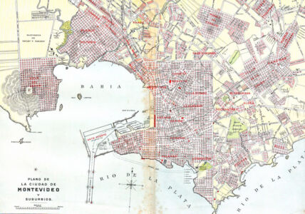 Mappa di Montevideo del 1905