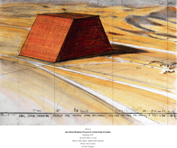 La mastaba di Abu Dhabi (© Christo)