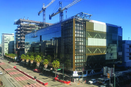 SHoP Architects, cantiere della sede Uber di Mission Bay a San Francisco (fonte: Quezada Architecture)