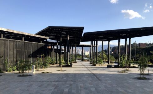 Il sistema di pergolati (foto di Luca Bullaro)