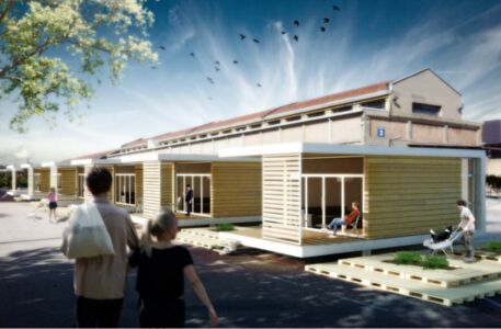Proposta per housing temporaneo (© Studio Performa A+U)