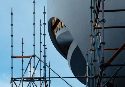 Techne Sphere, cantiere, esterno (© Margret Hoppe)